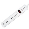 Innovera Surge Protector, 6 Outlets, 4 ft. Cord, 540 Joules, White IVR71652